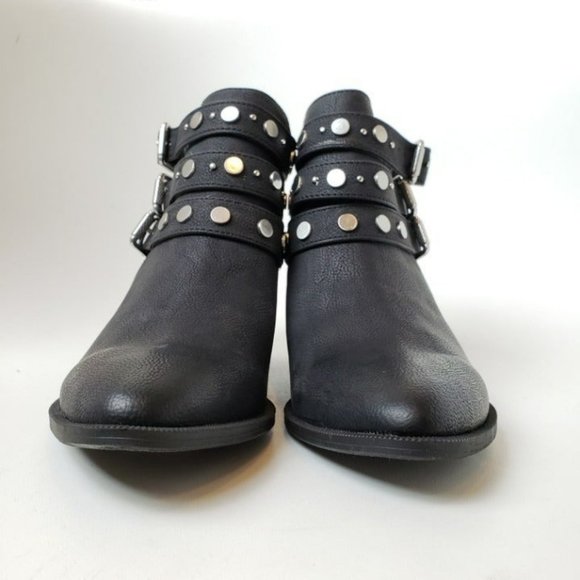 CIRCUS By Sam Edelman Henna Size 6 Black + Silver Studded Bootie - Picture 3 of 8